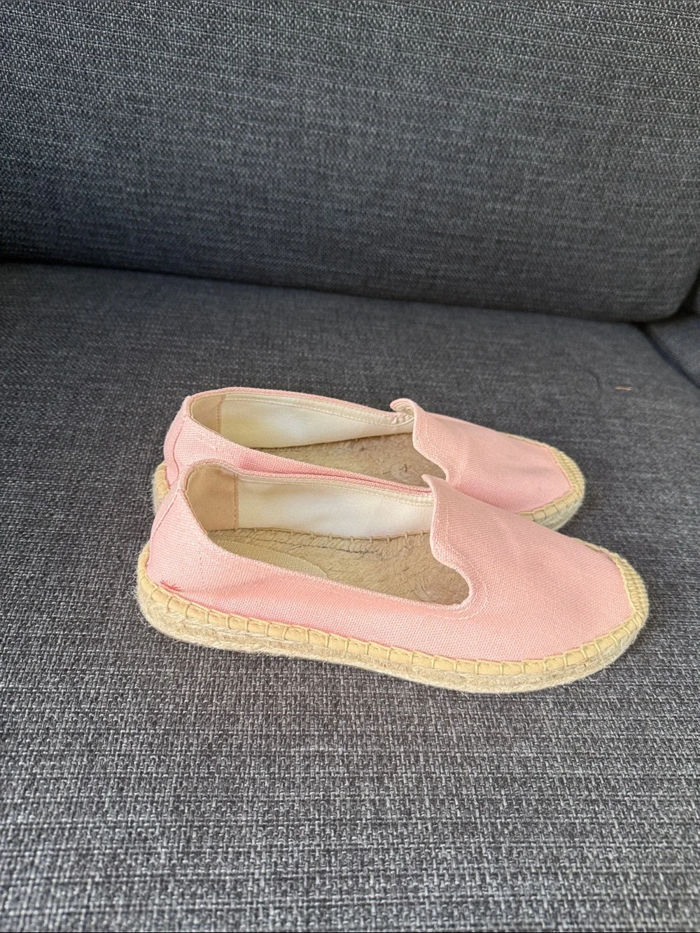 Soludos NEW Size 39 Pink Canvas Espadrille Slip-Ons